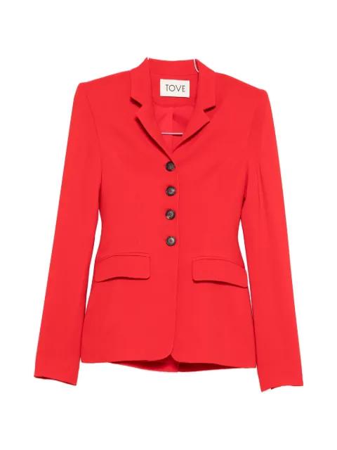 Merl buttoned flap-pocket blazer by TOVE