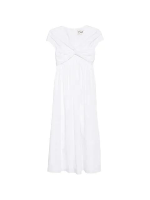 Rafelle twisted- detail midi dress by TOVE