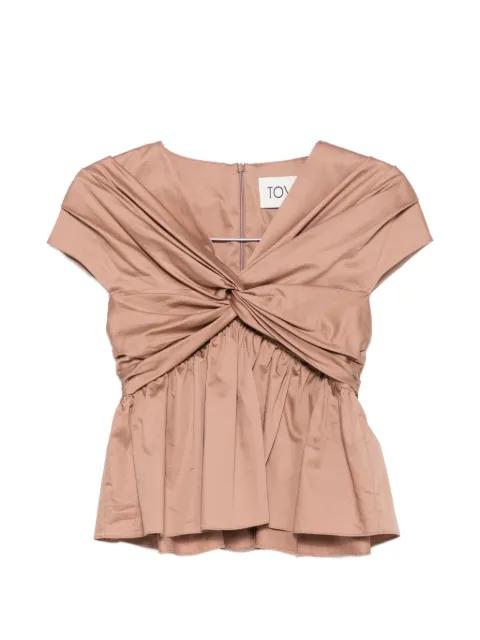 Ruhi twisted-detail top by TOVE
