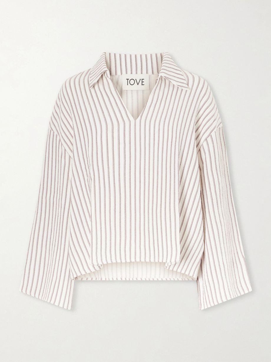 Striped seersucker shirt by TOVE