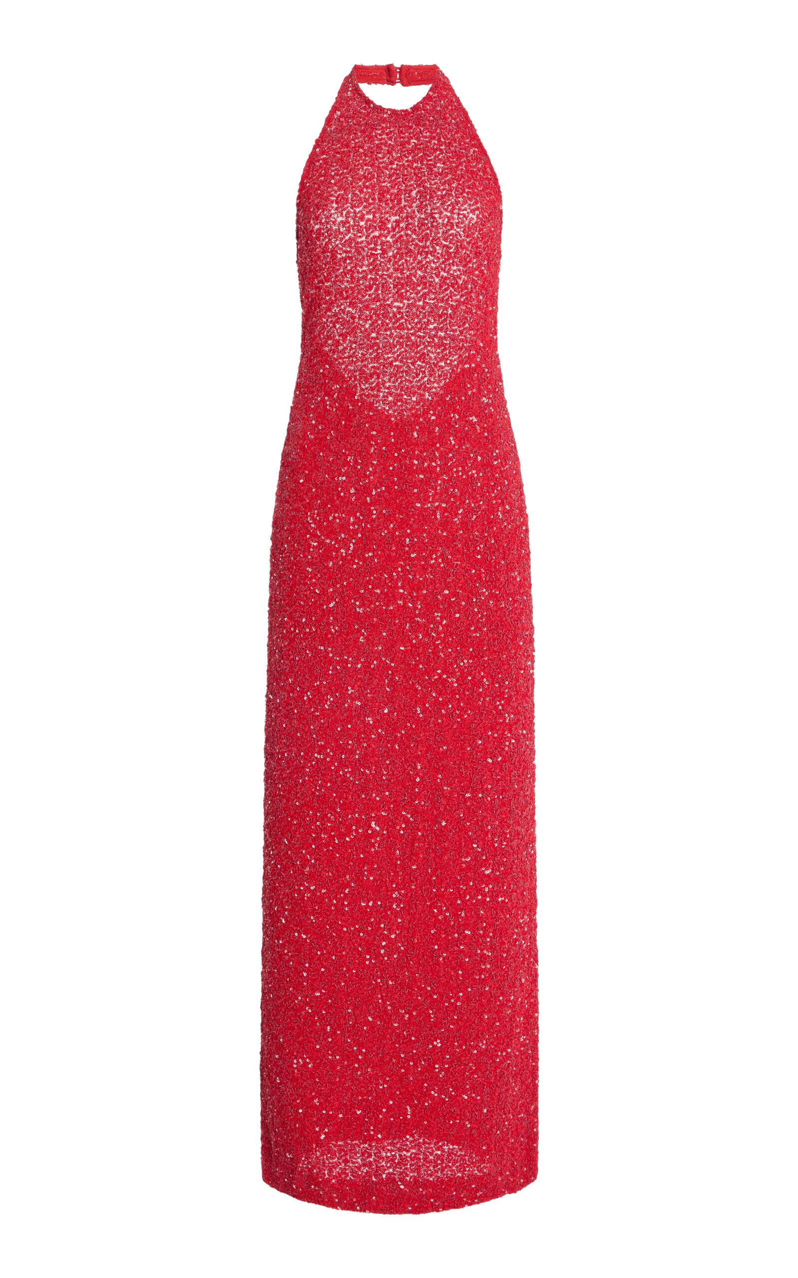 Tove Colette Sequined Midi Halter Dress - Moda Operandi by TOVE