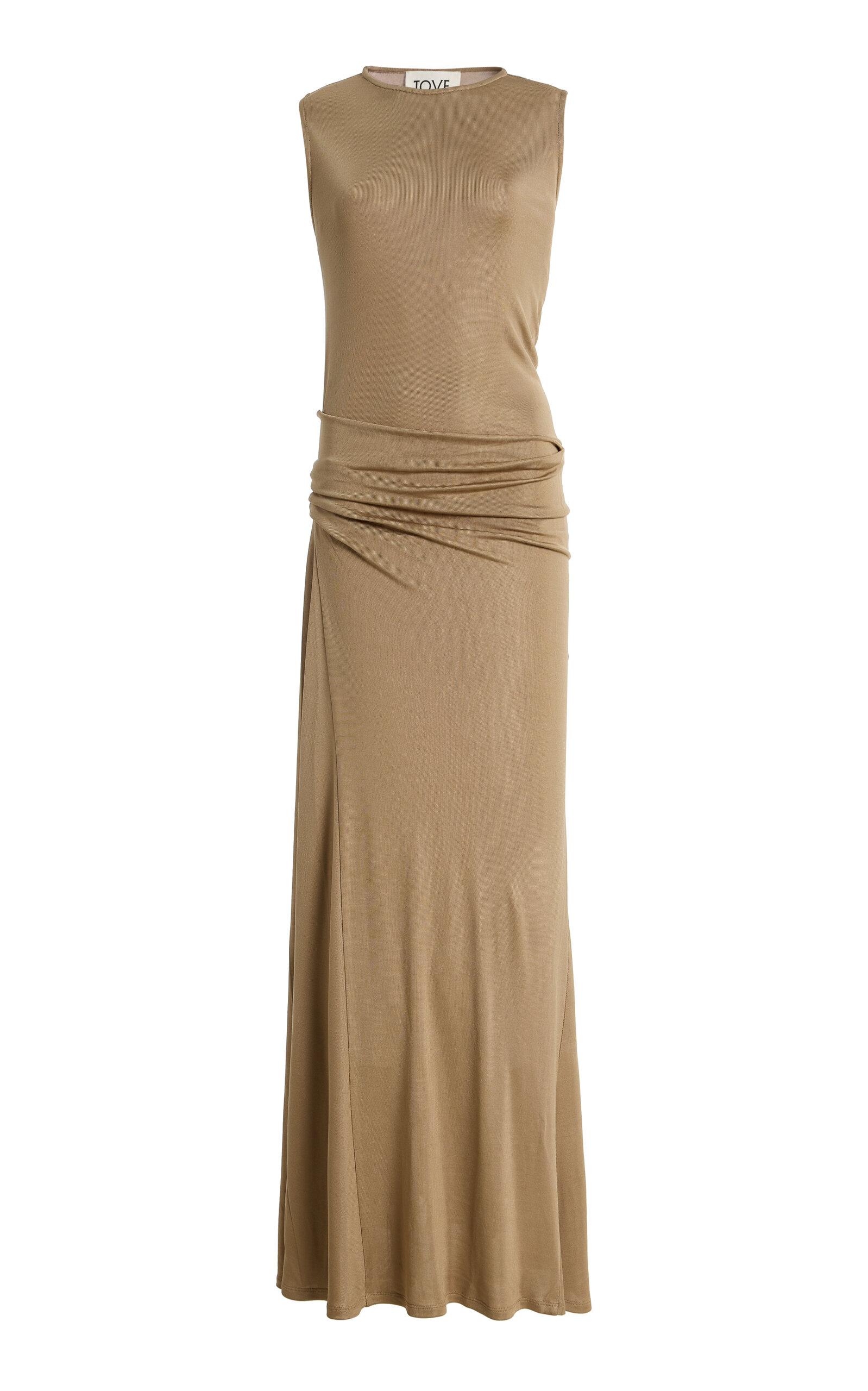Tove Lelani Draped Knit Maxi Dress - Moda Operandi by TOVE