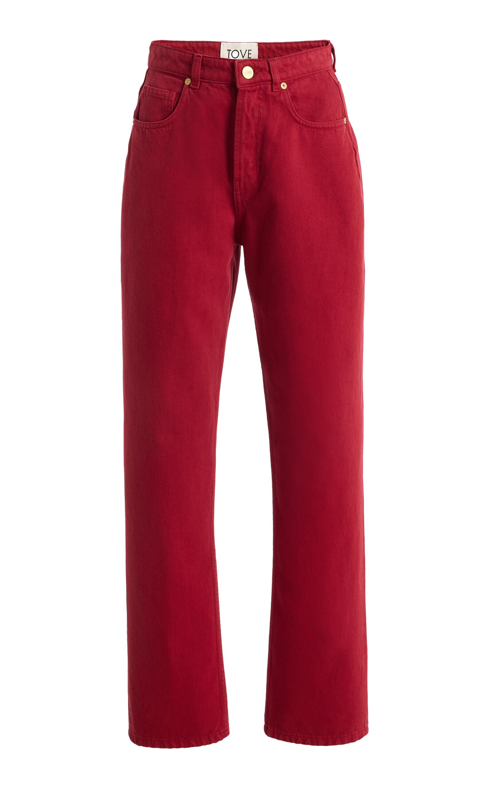 Tove Senna Rigid Mid-Rise Straight-Leg Jeans - Moda Operandi by TOVE