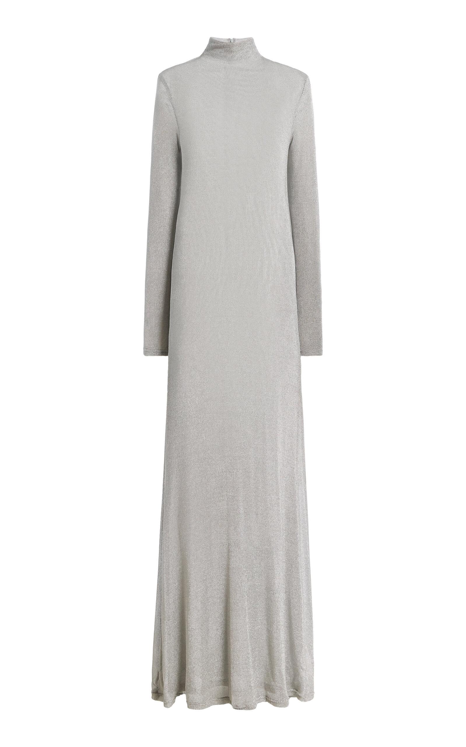 Tove Torra Metallic Ribbed-Knit Maxi Dress - Moda Operandi by TOVE