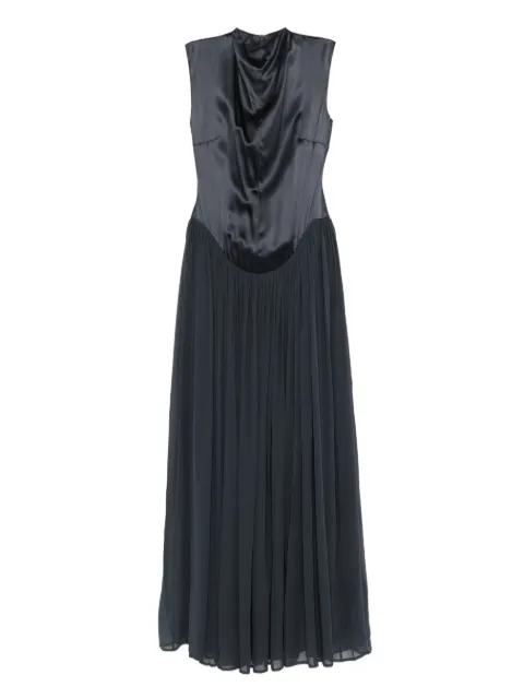 gathered silk maxi dress by TOVE