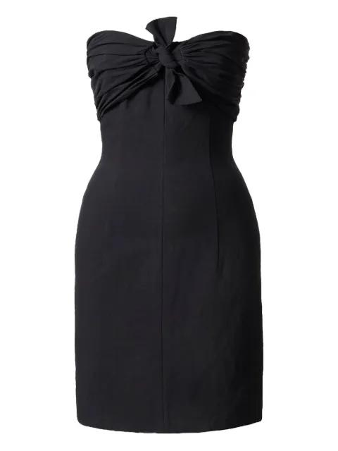strapless bow mini dress by TOVE
