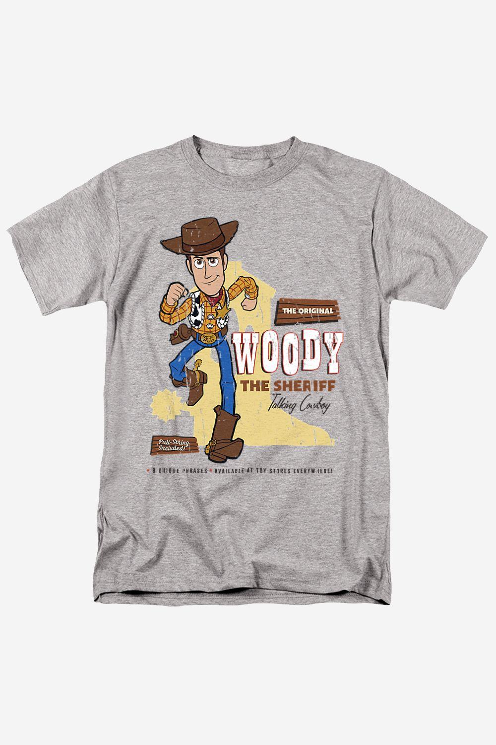 Toy Story Original Woody Mens T-Shirt Grey by TOY STORY