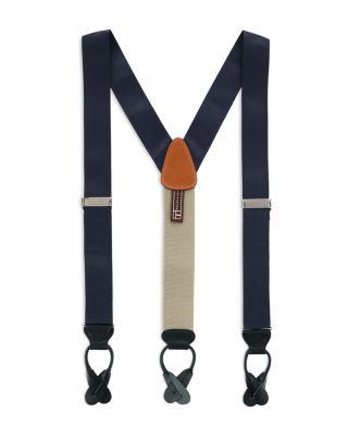 Hudson Nylon Button End Suspenders by TRAFALGAR