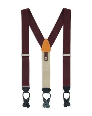 Hudson Nylon Button End Suspenders by TRAFALGAR