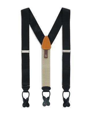 Hudson Nylon Button End Suspenders by TRAFALGAR