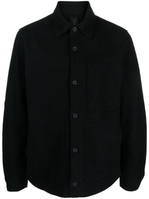felted virgin wool shirt by TRANSIT