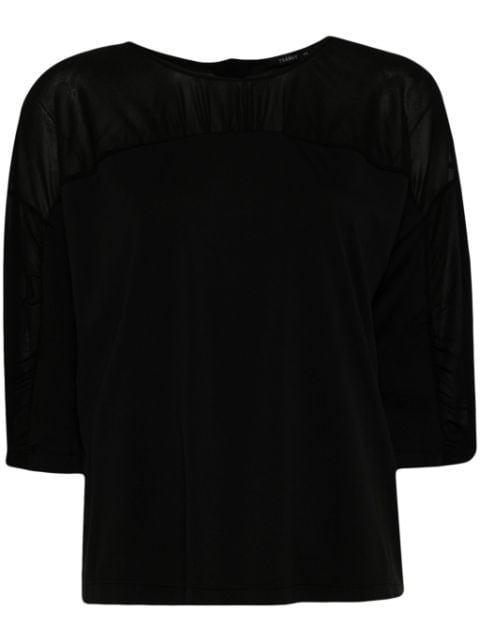 gathered three-quarter-sleeved blouse by TRANSIT