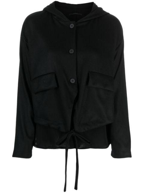 layered hoodied jacket by TRANSIT