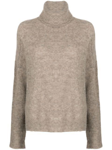 roll neck drop-shoulder jumper by TRANSIT