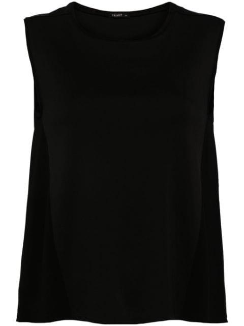 round-neck sleeveless top by TRANSIT