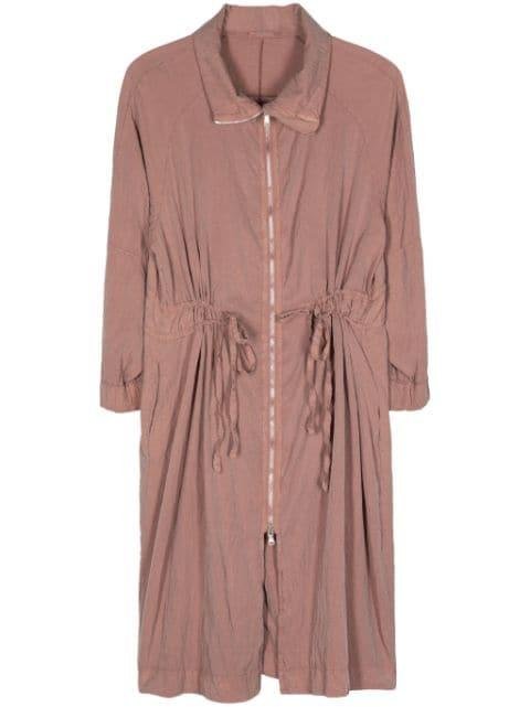 zip-up crinkled trench coat by TRANSIT