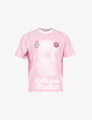 Trapstar x KidSuper football-jersey woven T-shirt by TRAPSTAR