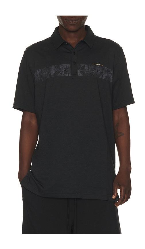 TravisMathew Performance Jersey Flight Polo in Black by TRAVISMATHEW