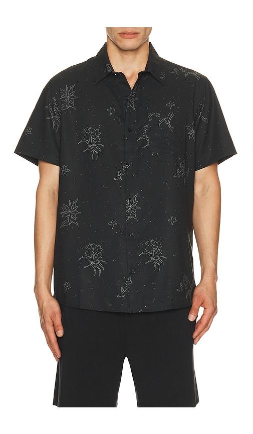 TravisMathew Techwoven Holding Court Shirt in Black by TRAVISMATHEW