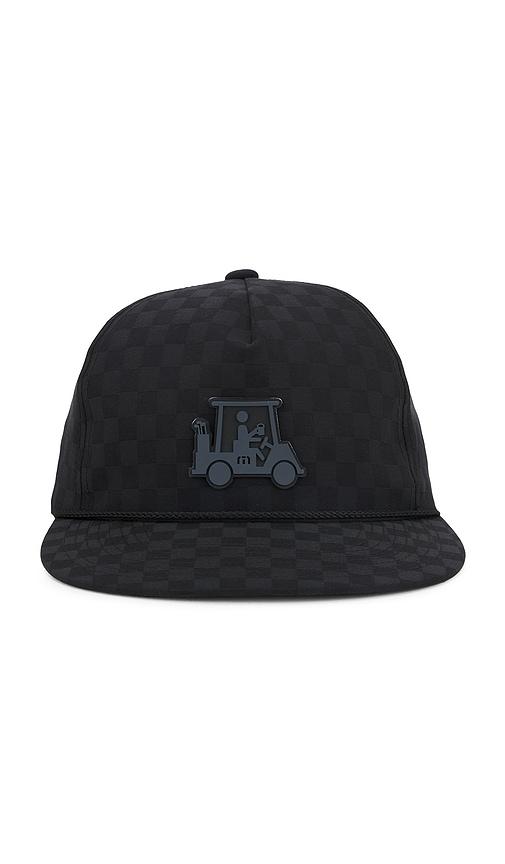 TravisMathew Time Of Arrival Hat in Black by TRAVISMATHEW