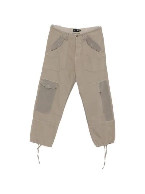 panelled cargo trousers by TRC