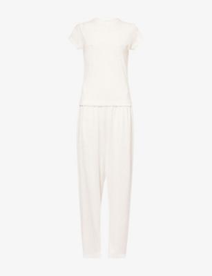 Confetti Short-Sleeve Cotton-Blend T-Shirt and Trousers Set by TREATS Confetti Short-Sleeve Cotton-Blend T-Shirt and Trousers Set by TREATS