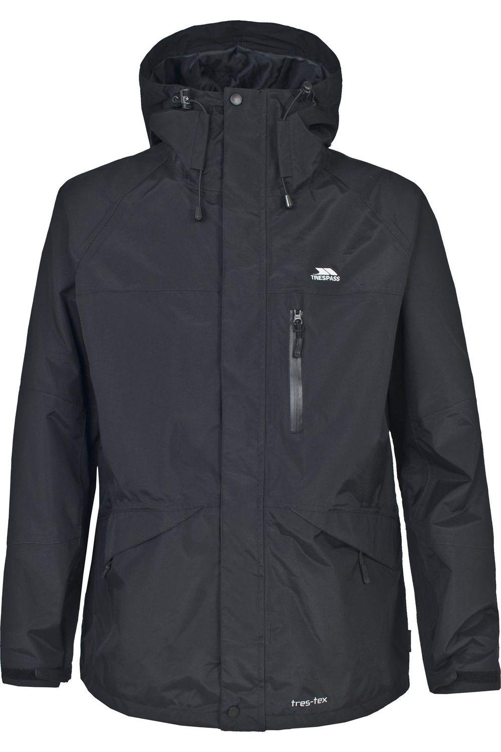 Corvo Hooded Full Zip Waterproof Jacket Coat by TRESPASS Corvo Hooded Full Zip Waterproof Jacket Coat by TRESPASS