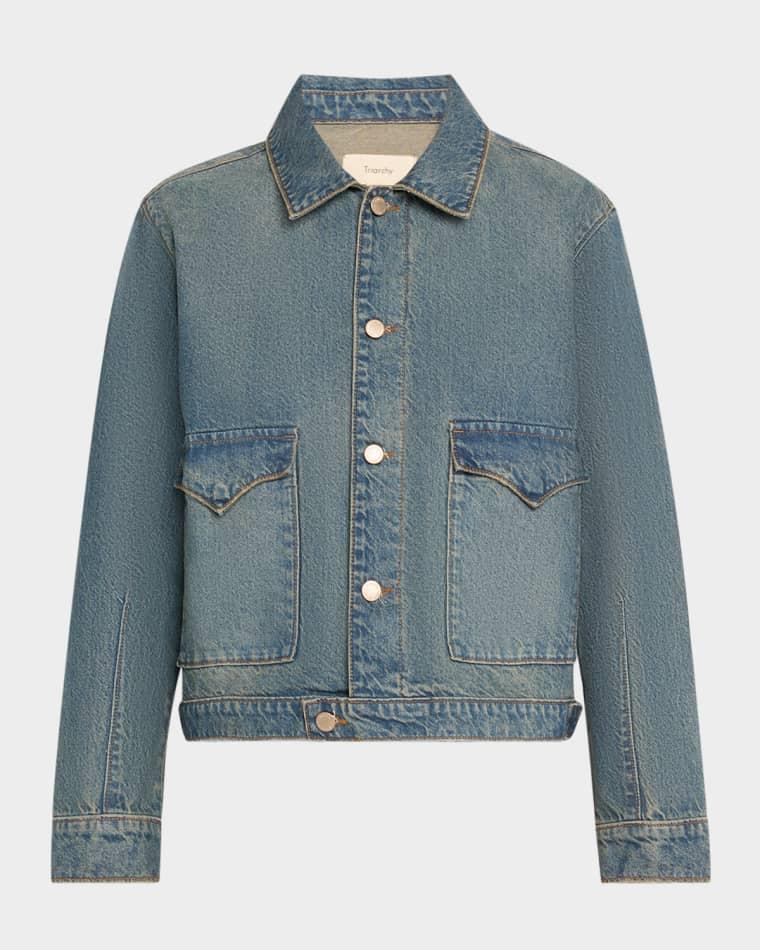 Lillian Boxy Western Denim Jacket by TRIARCHY