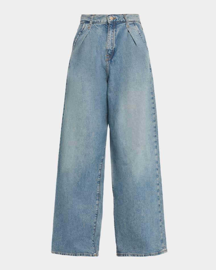 Linda Mid-Rise Pleated Jeans by TRIARCHY