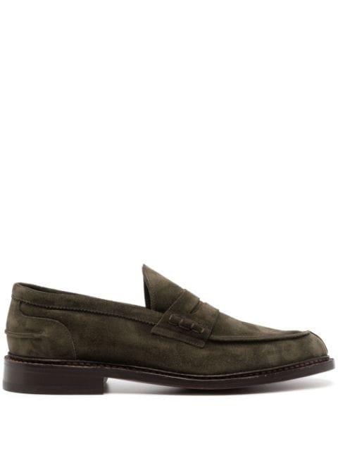 Adam suede penny loafers by TRICKERS