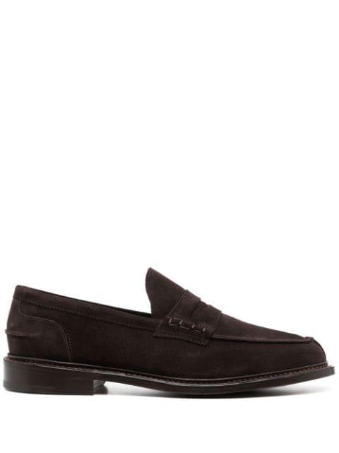 Adam suede penny loafers by TRICKERS