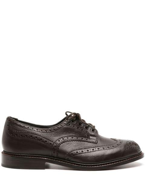 Stow perforated leather brogues by TRICKERS