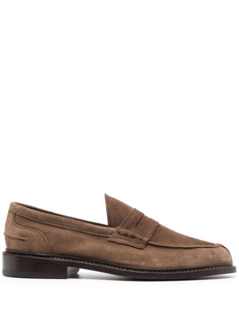 penny-slot calf-suede loafers by TRICKERS