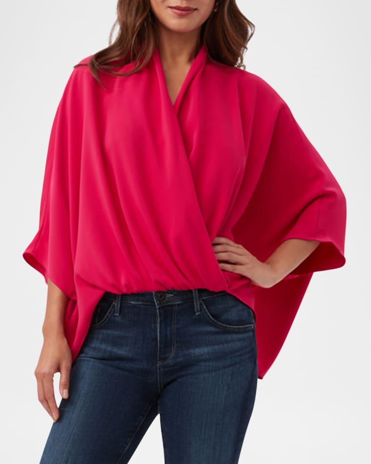 Concourse Draped Georgette Top by TRINA TURK