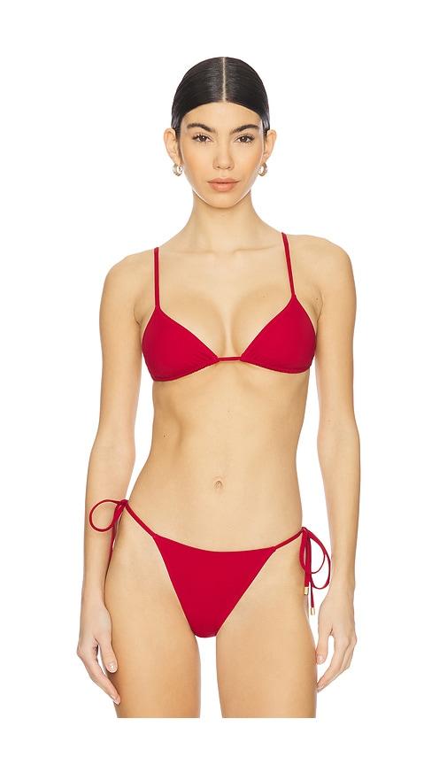 Tropic of C Equator Bikini Top in Burgundy by TROPIC OF C