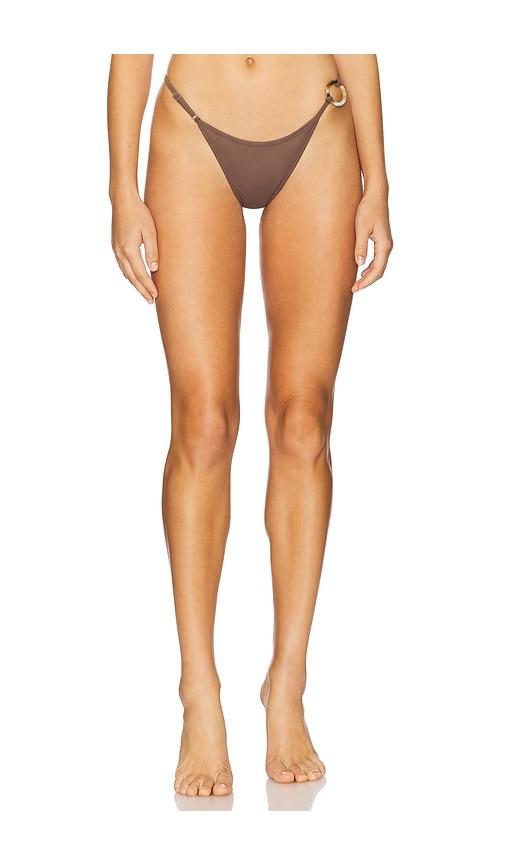 Tropic of C Luna Ring Bikini Bottom in Brown by TROPIC OF C