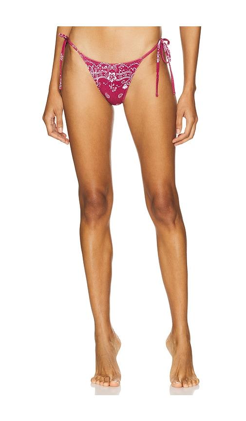 Tropic of C Praia Bikini Bottom in Red by TROPIC OF C