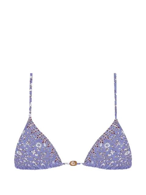 floral-pattern bikini top by TROPIC OF C
