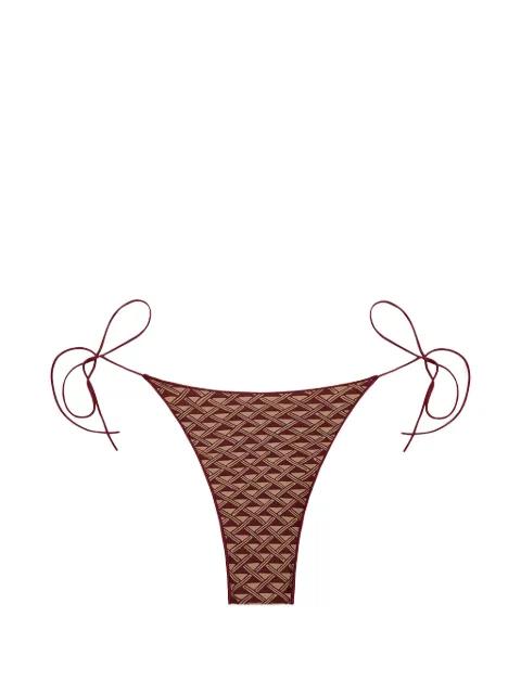 geometric-pattern bikini bottom by TROPIC OF C