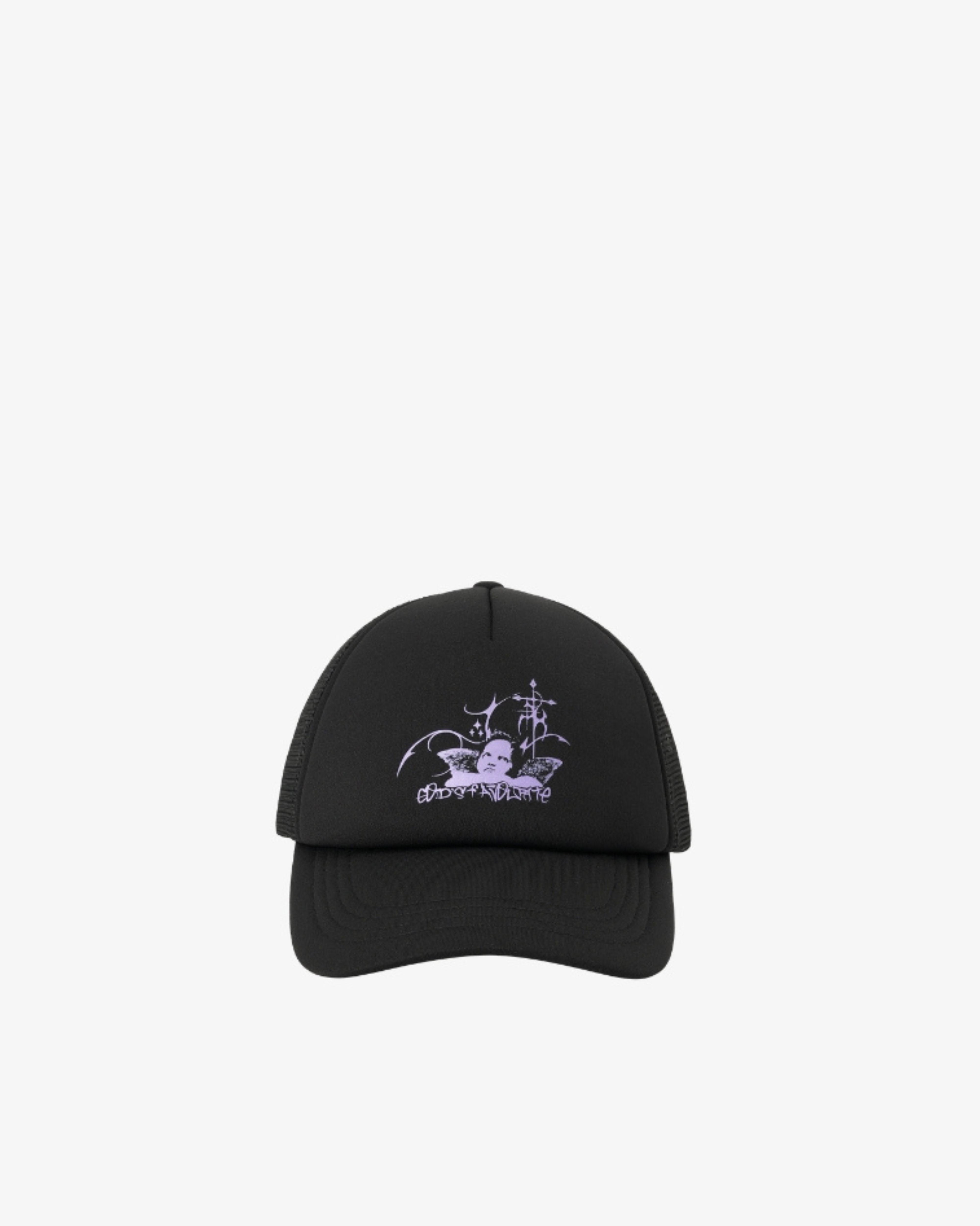 Tropical Futures X Eastern Margins God'S Fave Trucker Cap - (Black) by TROPICAL FUTURES