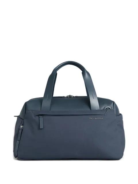 leather-handle duffel holdalls by TROUBADOUR