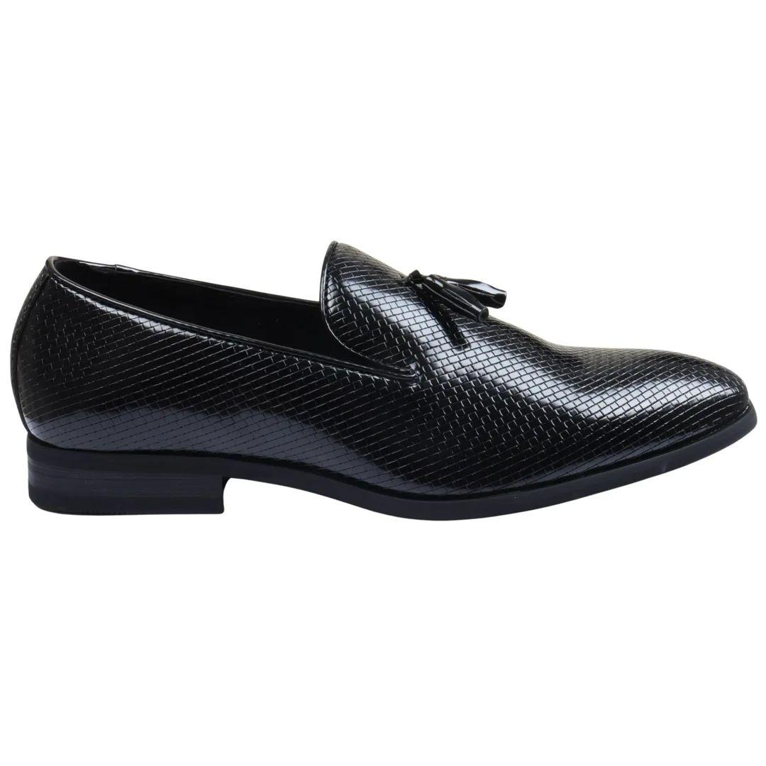 Loafers Slip On Leather Lined Tassel Pattern Formal Shoe by TRUCLOTHING
