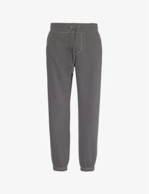 Big-T contrast-stitching tapered-leg relaxed-fit cotton-blend jogging bottoms by TRUE RELIGION