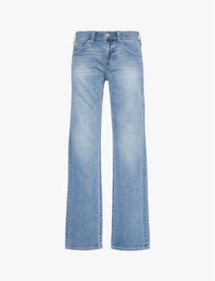 Billy five-pocket straight-leg relaxed-fit stretch-denim jeans by TRUE RELIGION