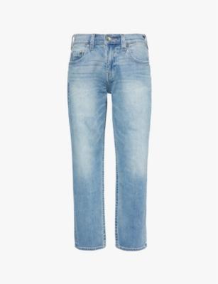 Bobby five-pockets straight-leg relaxed-fit stretch-denim jeans by TRUE RELIGION