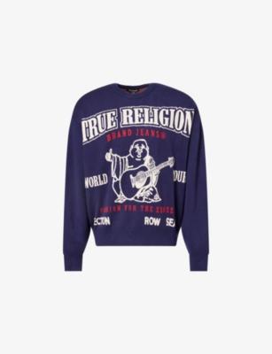 Boxy Printed Knitted Jumper by TRUE RELIGION