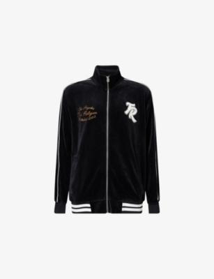 Embroidered Piping-Detailed Velour Tracksuit Jacket by TRUE RELIGION