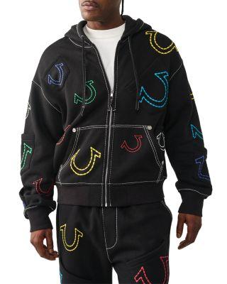Logo Patch Zip Up Hoodie by TRUE RELIGION