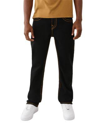 Ricky Super T Straight Fit Jeans in 2SB Black by TRUE RELIGION