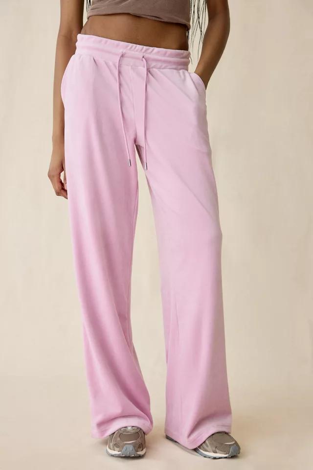 True Religion Crystal Horseshoe Velour Wide Leg Sweatpants by TRUE RELIGION